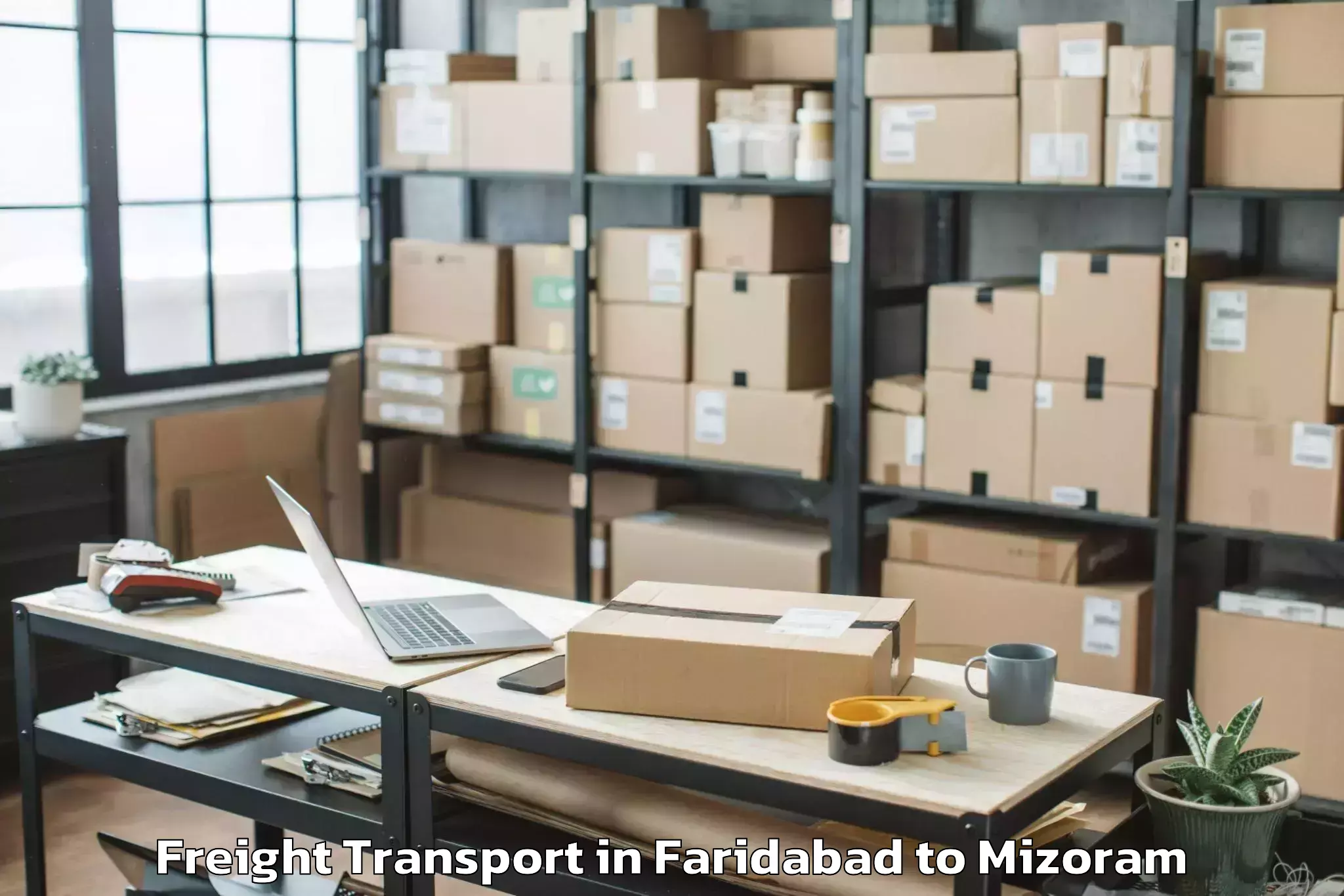 Easy Faridabad to North Vanlaiphai Freight Transport Booking